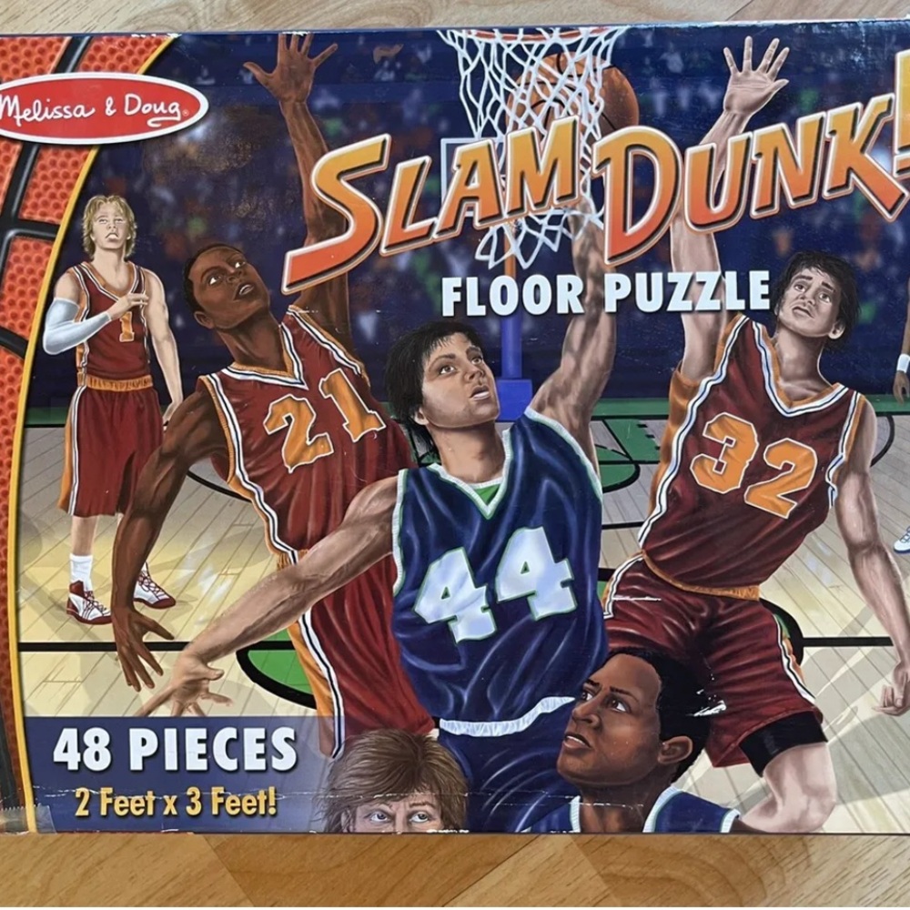 Melissa & Doug Slam Dunk Floor Puzzle - Multicolor